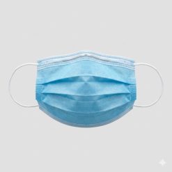 Blue Silver Face Mask – 3-Layer Protection