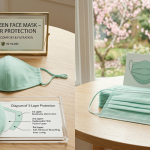 Mint Green Face Mask – 3-Layer Protection