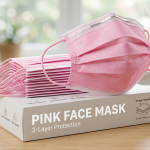 Burgundy Face Mask – 3-Layer Protection