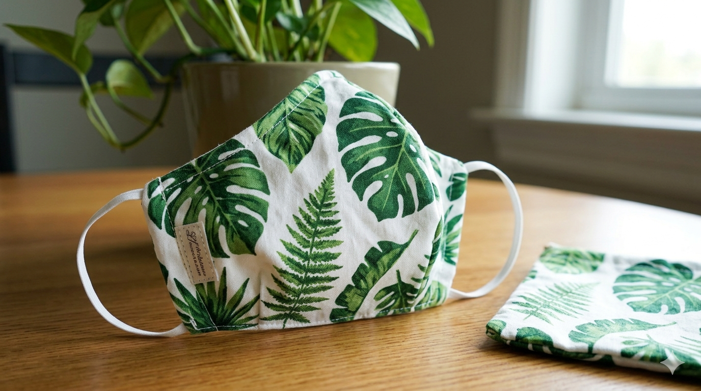 Leaf Pattern Face Mask